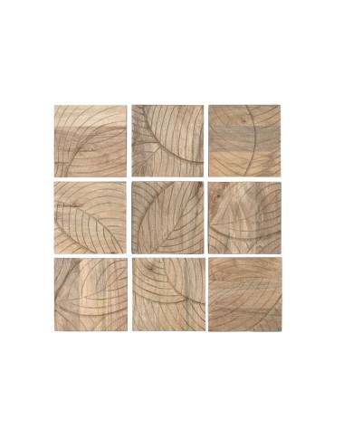 Decorazione da Parete Home ESPRIT Naturale Moderno Foglia della pianta 90 x 3 x 90 cm (9 Pezzi) Decorazione da Parete Home ESPRIT Naturale Moderno Foglia della pianta 90 x 3 x 90 cm (9 Pezzi)