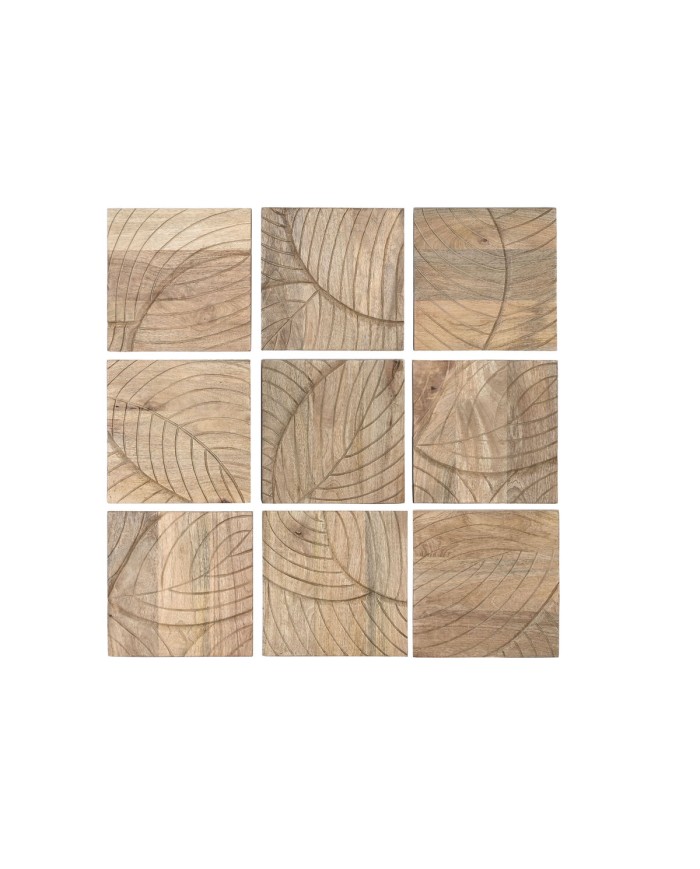 Decorazione da Parete Home ESPRIT Naturale Moderno Foglia della pianta 90 x 3 x 90 cm (9 Pezzi) Decorazione da Parete Home ESPRIT Naturale Moderno Foglia della pianta 90 x 3 x 90 cm (9 Pezzi)