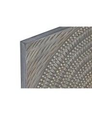 Decorazione da Parete Home ESPRIT Dorato Moderno 80 x 3,5 x 80 cm (4 Pezzi)