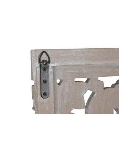 Testiera del Letto Home ESPRIT Grigio Legno MDF 180 x 3,5 x 180 cm