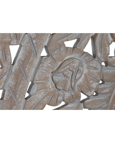 Testiera del Letto Home ESPRIT Grigio Legno MDF 180 x 3,5 x 180 cm