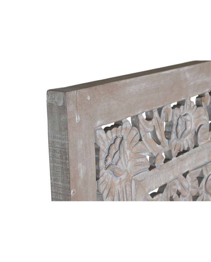 Testiera del Letto Home ESPRIT Grigio Legno MDF 180 x 3,5 x 180 cm Testiera del Letto Home ESPRIT Grigio Legno MDF 180 x 3,5 x 180 cm