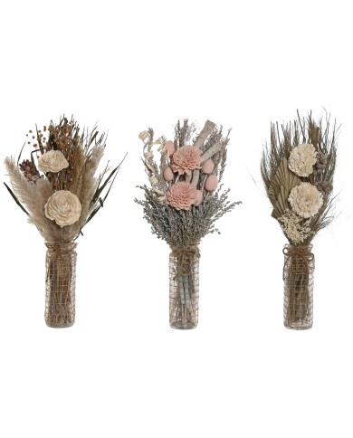 Mazzo Home ESPRIT Multicolore Naturale Cristallo Fiore secco 20 x 10 x 50 cm (3 Unità) Mazzo Home ESPRIT Multicolore Naturale Cristallo Fiore secco 20 x 10 x 50 cm (3 Unità)