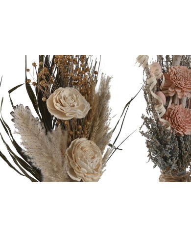 Mazzo Home ESPRIT Multicolore Naturale Cristallo Fiore secco 20 x 10 x 50 cm (3 Unità) Mazzo Home ESPRIT Multicolore Naturale Cristallo Fiore secco 20 x 10 x 50 cm (3 Unità)