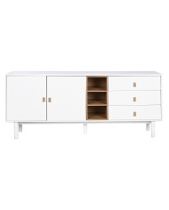 Credenza Home ESPRIT Bianco Naturale 180 x 40 x 75 cm Credenza Home ESPRIT Bianco Naturale 180 x 40 x 75 cm
