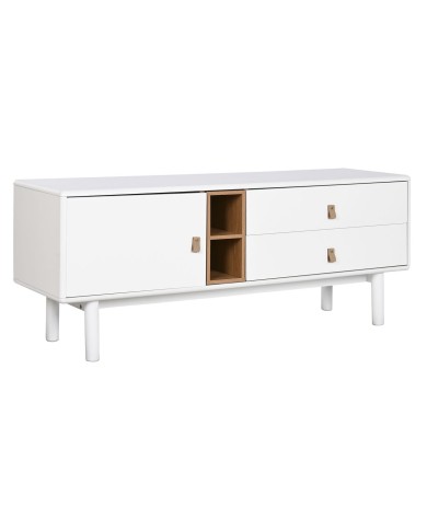 Mobile TV Home ESPRIT Bianco Naturale polipropilene Legno MDF 140 x 40 x 55 cm Mobile TV Home ESPRIT Bianco Naturale polipropilene Legno MDF 140 x 40 x 55 cm