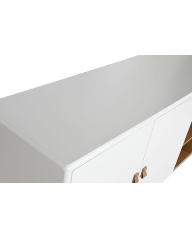 Credenza Home ESPRIT Bianco Naturale 180 x 40 x 75 cm Credenza Home ESPRIT Bianco Naturale 180 x 40 x 75 cm