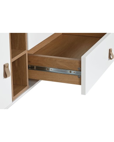 Mobile TV Home ESPRIT Bianco Naturale polipropilene Legno MDF 140 x 40 x 55 cm Mobile TV Home ESPRIT Bianco Naturale polipropilene Legno MDF 140 x 40 x 55 cm