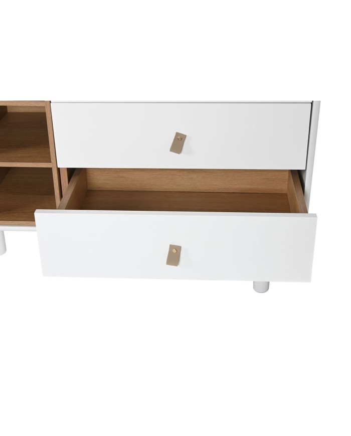 Credenza Home ESPRIT Bianco Naturale 180 x 40 x 75 cm Credenza Home ESPRIT Bianco Naturale 180 x 40 x 75 cm