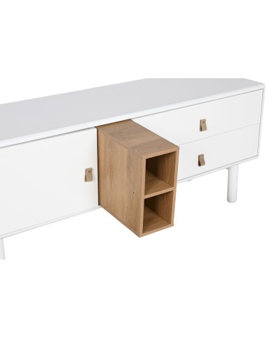 Mobile TV Home ESPRIT Bianco Naturale polipropilene Legno MDF 140 x 40 x 55 cm Mobile TV Home ESPRIT Bianco Naturale polipropilene Legno MDF 140 x 40 x 55 cm