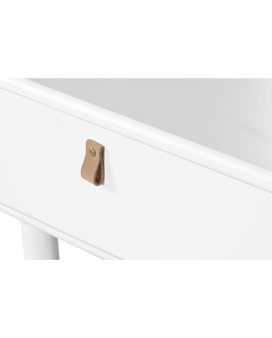 Tavolino da Caffè Home ESPRIT Bianco Naturale Poliuretano Legno MDF 120 x 60 x 40 cm