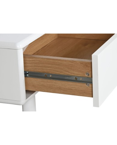 Tavolino da Caffè Home ESPRIT Bianco Naturale Poliuretano Legno MDF 120 x 60 x 40 cm