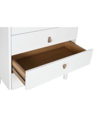 Cassettiera Home ESPRIT Bianco Naturale polipropilene Legno MDF 80 x 40 x 117 cm Cassettiera Home ESPRIT Bianco Naturale polipropilene Legno MDF 80 x 40 x 117 cm
