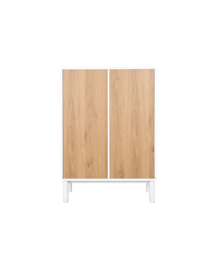 Cassettiera Home ESPRIT Bianco Naturale polipropilene Legno MDF 80 x 40 x 117 cm Cassettiera Home ESPRIT Bianco Naturale polipropilene Legno MDF 80 x 40 x 117 cm