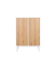Cassettiera Home ESPRIT Bianco Naturale polipropilene Legno MDF 80 x 40 x 117 cm Cassettiera Home ESPRIT Bianco Naturale polipropilene Legno MDF 80 x 40 x 117 cm