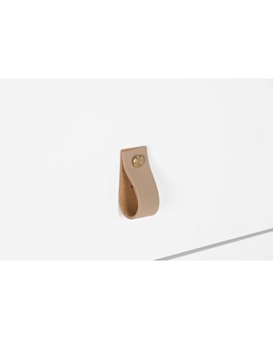 Cassettiera Home ESPRIT Bianco Naturale polipropilene Legno MDF 80 x 40 x 117 cm