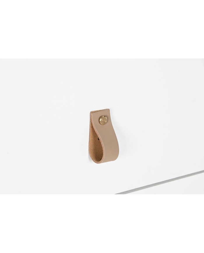 Cassettiera Home ESPRIT Bianco Naturale polipropilene Legno MDF 80 x 40 x 117 cm Cassettiera Home ESPRIT Bianco Naturale polipropilene Legno MDF 80 x 40 x 117 cm