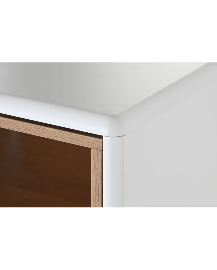 Cassettiera Home ESPRIT Bianco Naturale polipropilene Legno MDF 80 x 40 x 117 cm Cassettiera Home ESPRIT Bianco Naturale polipropilene Legno MDF 80 x 40 x 117 cm