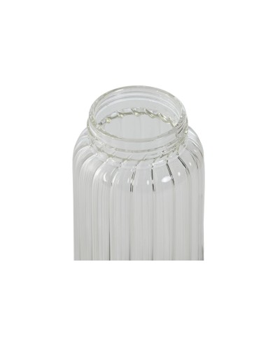 Set olio e aceto Home ESPRIT Trasparente Naturale Bambù Cristallo 18,5 x 9,3 x 24 cm