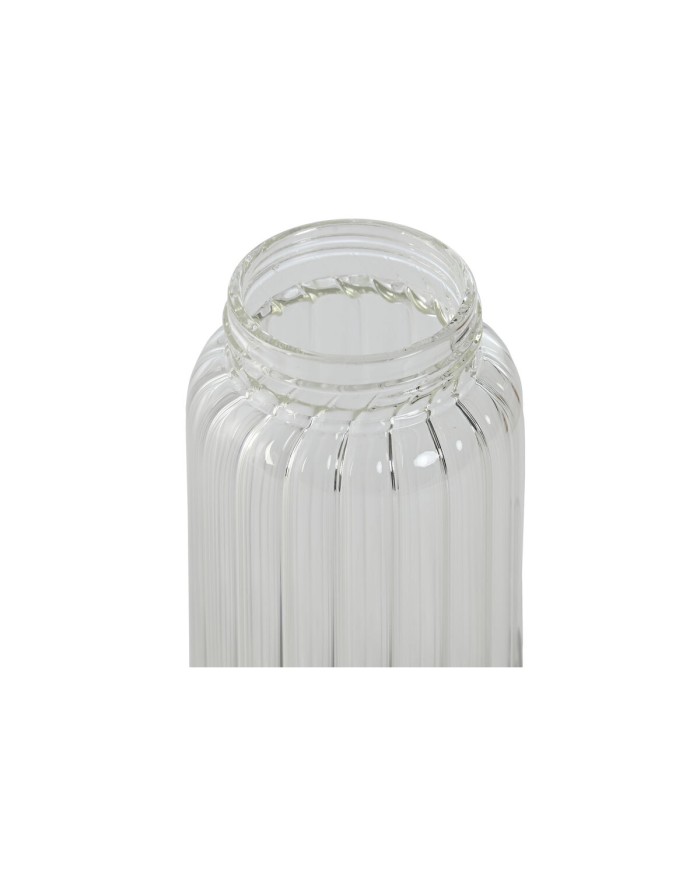 Set olio e aceto Home ESPRIT Trasparente Naturale Bambù Cristallo 18,5 x 9,3 x 24 cm