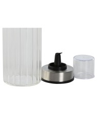 Set olio e aceto Home ESPRIT Trasparente Naturale Bambù Cristallo 18,5 x 9,3 x 24 cm