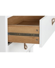 Cassettiera Home ESPRIT Bianco Naturale polipropilene Legno MDF 80 x 40 x 117 cm Cassettiera Home ESPRIT Bianco Naturale polipropilene Legno MDF 80 x 40 x 117 cm