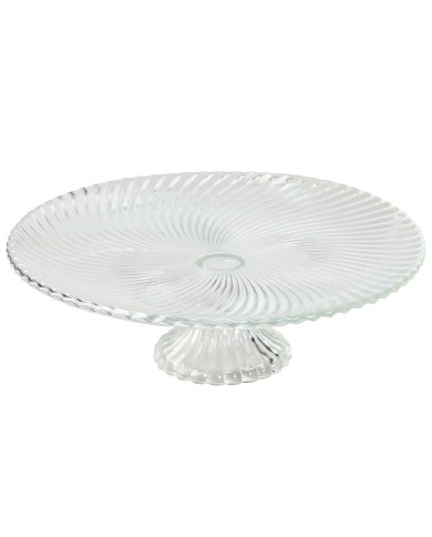 Piatto da pranzo Home ESPRIT Trasparente Cristallo 31 x 31 x 9,5 cm