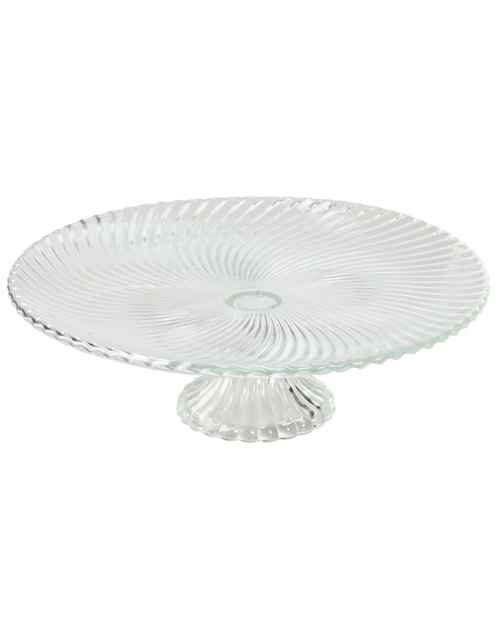 Piatto da pranzo Home ESPRIT Trasparente Cristallo 31 x 31 x 9,5 cm