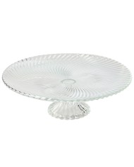 Piatto da pranzo Home ESPRIT Trasparente Cristallo 31 x 31 x 9,5 cm