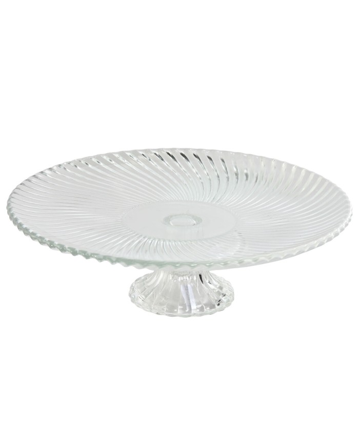 Piatto da pranzo Home ESPRIT Trasparente Cristallo 26 x 26 x 8 cm Piatto da pranzo Home ESPRIT Trasparente Cristallo 26 x 26 x 8 cm