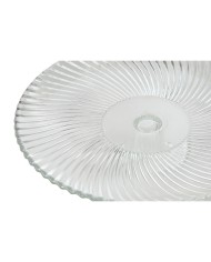 Piatto da pranzo Home ESPRIT Trasparente Cristallo 26 x 26 x 8 cm Piatto da pranzo Home ESPRIT Trasparente Cristallo 26 x 26 x 8 cm