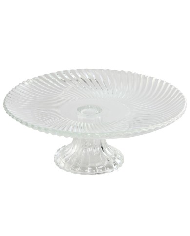 Piatto da pranzo Home ESPRIT Trasparente Cristallo 20,5 x 20,5 x 7,5 cm