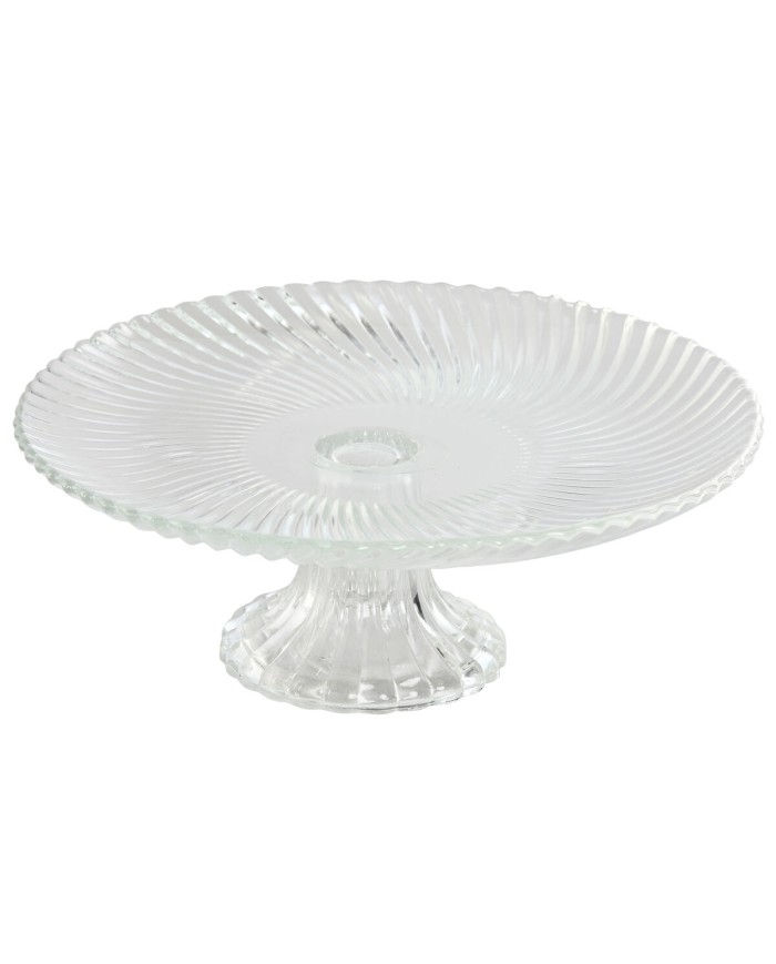 Piatto da pranzo Home ESPRIT Trasparente Cristallo 20,5 x 20,5 x 7,5 cm