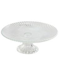 Piatto da pranzo Home ESPRIT Trasparente Cristallo 20,5 x 20,5 x 7,5 cm