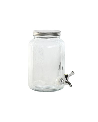 Dispenser di Acqua Home ESPRIT Trasparente Metallo Silicone Cristallo ABS 15 x 20 x 23 cm Dispenser di Acqua Home ESPRIT Trasparente Metallo Silicone Cristallo ABS 15 x 20 x 23 cm