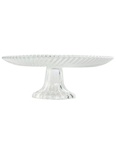 Piatto da pranzo Home ESPRIT Trasparente Cristallo 20,5 x 20,5 x 7,5 cm