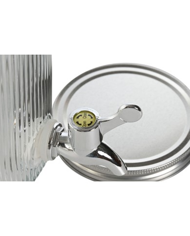 Dispenser di Acqua Home ESPRIT Trasparente Metallo Silicone Cristallo ABS 15 x 20 x 23 cm Dispenser di Acqua Home ESPRIT Trasparente Metallo Silicone Cristallo ABS 15 x 20 x 23 cm