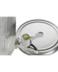 Dispenser di Acqua Home ESPRIT Trasparente Metallo Silicone Cristallo ABS 15 x 20 x 23 cm