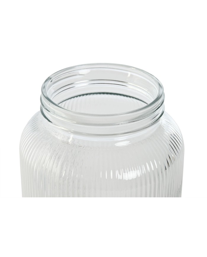 Dispenser di Acqua Home ESPRIT Trasparente Metallo Silicone Cristallo ABS 15 x 20 x 23 cm