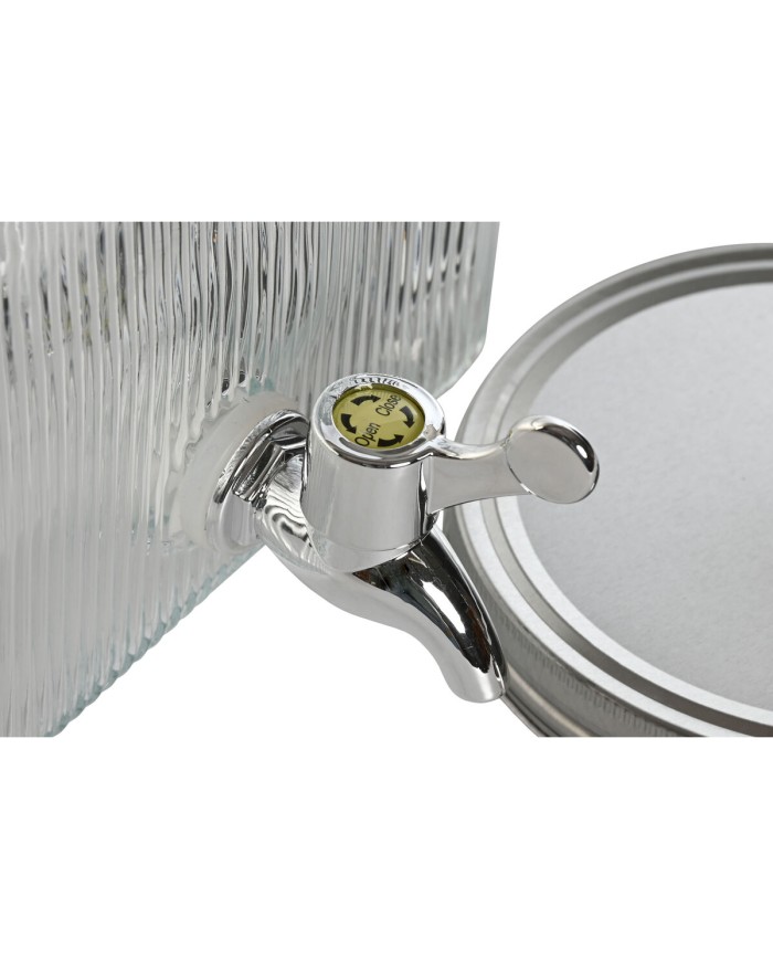 Dispenser di Acqua Home ESPRIT Trasparente Metallo Silicone Cristallo ABS 3,5 L 19 x 25 x 16 cm Dispenser di Acqua Home ESPRIT Trasparente Metallo Silicone Cristallo ABS 3,5 L 19 x 25 x 16 cm