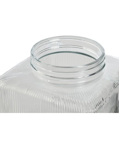 Dispenser di Acqua Home ESPRIT Trasparente Metallo Silicone Cristallo ABS 3,5 L 19 x 25 x 16 cm