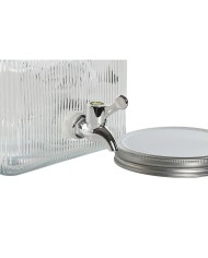 Dispenser di Acqua Home ESPRIT Trasparente Metallo Silicone Cristallo ABS 3,5 L 19 x 25 x 16 cm Dispenser di Acqua Home ESPRIT Trasparente Metallo Silicone Cristallo ABS 3,5 L 19 x 25 x 16 cm