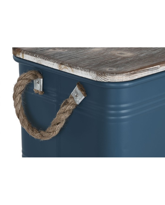 Set di Bauli Home ESPRIT Metallo Legno di abete 68 x 36 x 33 cm (3 Unità)