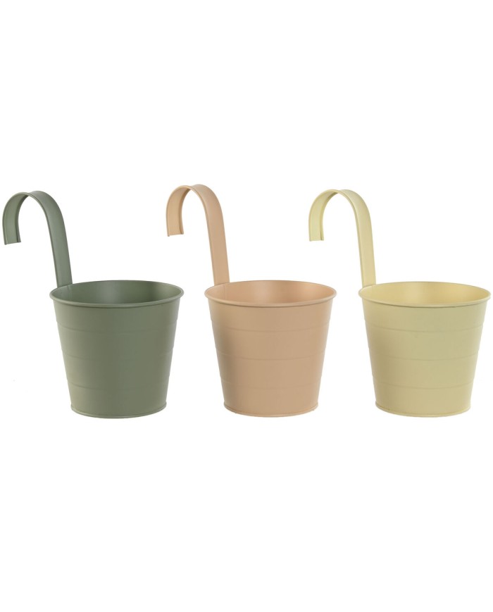 Vaso Home ESPRIT Giallo Verde Ambra Rosa chiaro Metallo 14 x 14 x 23 cm (3 Unità) Vaso Home ESPRIT Giallo Verde Ambra Rosa chiaro Metallo 14 x 14 x 23 cm (3 Unità)