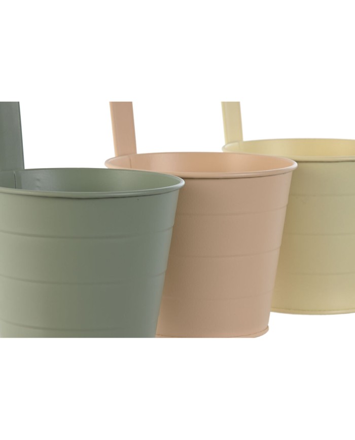 Vaso Home ESPRIT Giallo Verde Ambra Rosa chiaro Metallo 14 x 14 x 23 cm (3 Unità) Vaso Home ESPRIT Giallo Verde Ambra Rosa chiaro Metallo 14 x 14 x 23 cm (3 Unità)