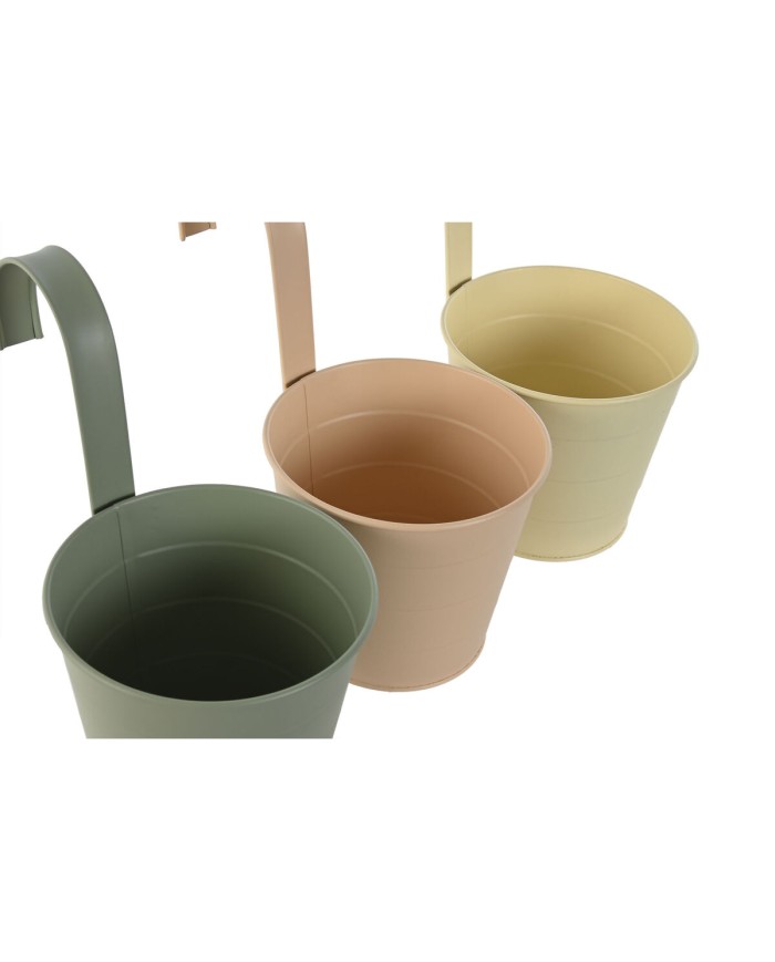 Vaso Home ESPRIT Giallo Verde Ambra Rosa chiaro Metallo 14 x 14 x 23 cm (3 Unità) Vaso Home ESPRIT Giallo Verde Ambra Rosa chiaro Metallo 14 x 14 x 23 cm (3 Unità)