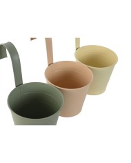 Vaso Home ESPRIT Giallo Verde Ambra Rosa chiaro Metallo 14 x 14 x 23 cm (3 Unità) Vaso Home ESPRIT Giallo Verde Ambra Rosa chiaro Metallo 14 x 14 x 23 cm (3 Unità)