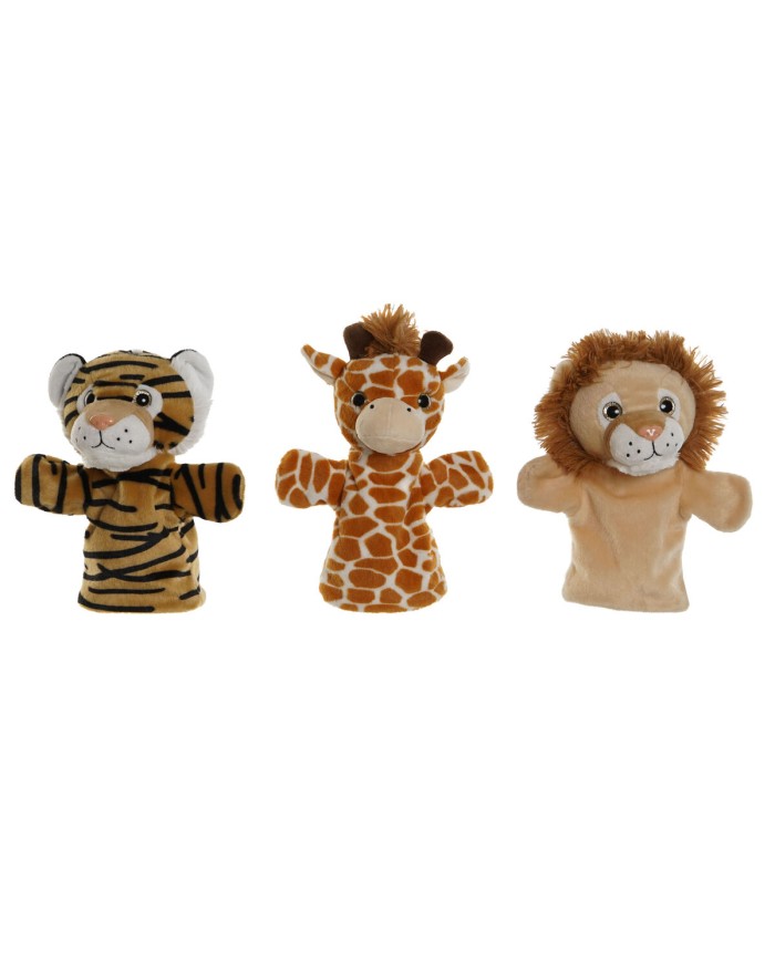 Peluche Home ESPRIT Marrone 20 x 20 x 25 cm (3 Unità) Peluche Home ESPRIT Marrone 20 x 20 x 25 cm (3 Unità)