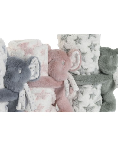 Set Regalo per Neonati Home ESPRIT Azzurro Verde Rosa Poliestere (3 Unità) Set Regalo per Neonati Home ESPRIT Azzurro Verde Rosa Poliestere (3 Unità)