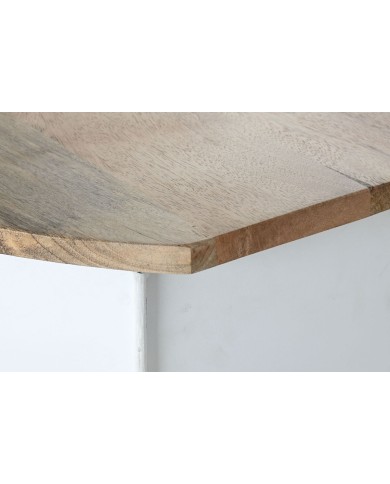 Mobile bar Home ESPRIT Bianco Marrone Turchese 157 x 52 x 90 cm Mobile bar Home ESPRIT Bianco Marrone Turchese 157 x 52 x 90 cm